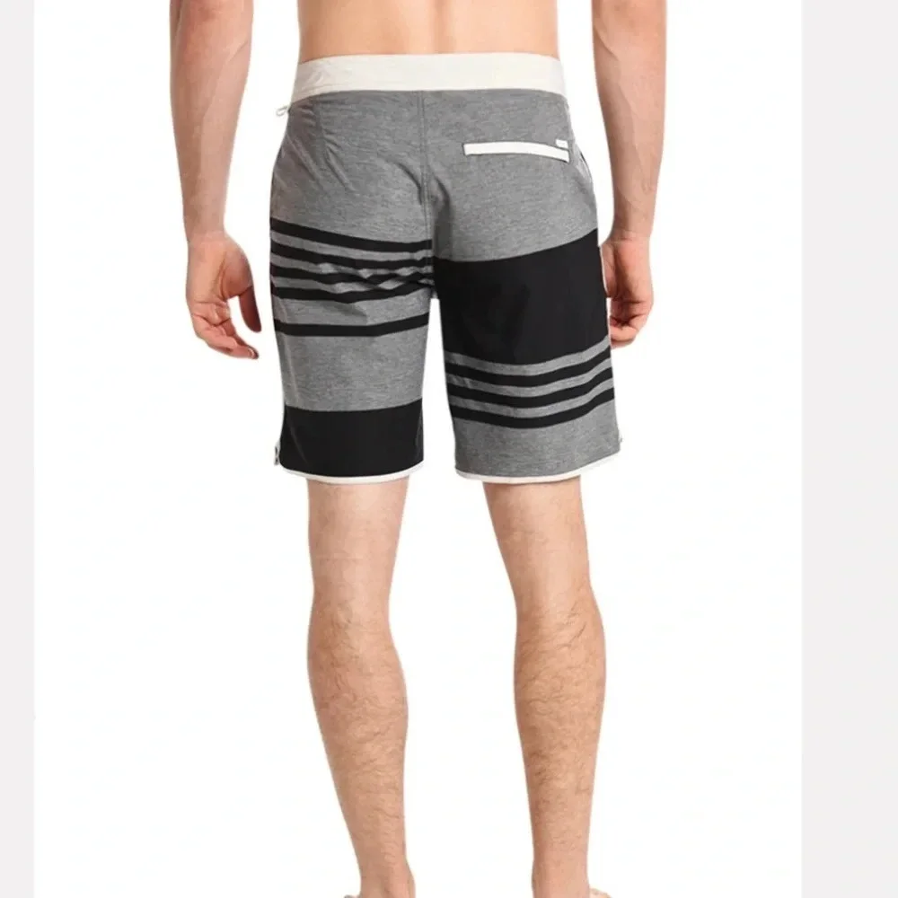 Vuori Gray and Black Men's Cruise Boardshort Size L